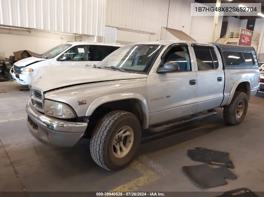 1B7HG48X82S652704 2002 Dodge Dakota Slt