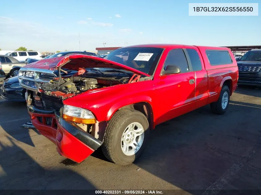 1B7GL32X62S556550 2002 Dodge Dakota Sport