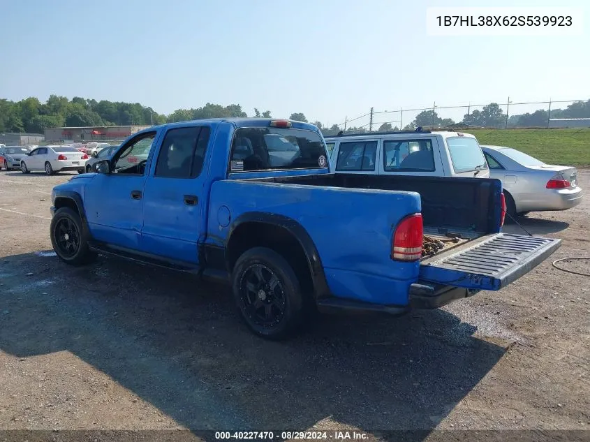 1B7HL38X62S539923 2002 Dodge Dakota Sport