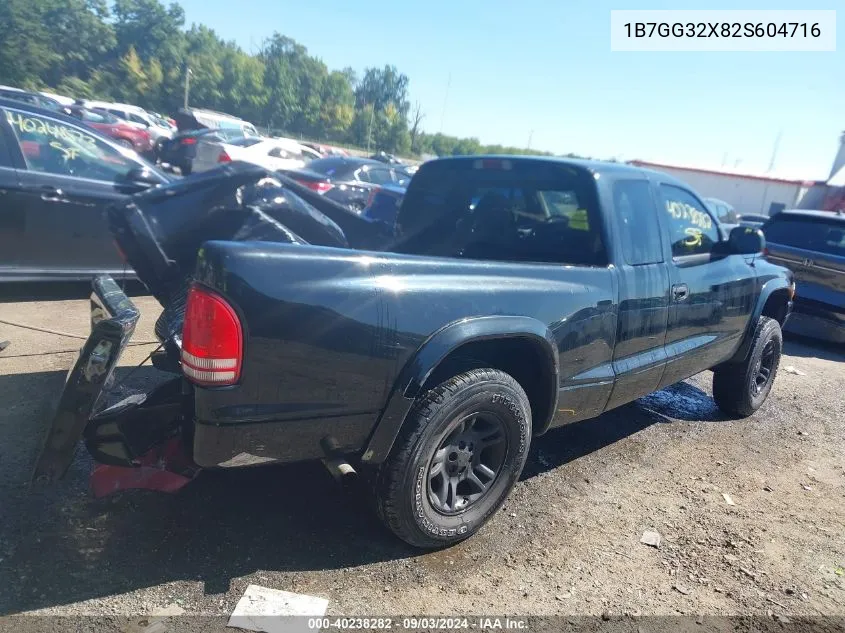 1B7GG32X82S604716 2002 Dodge Dakota Sport