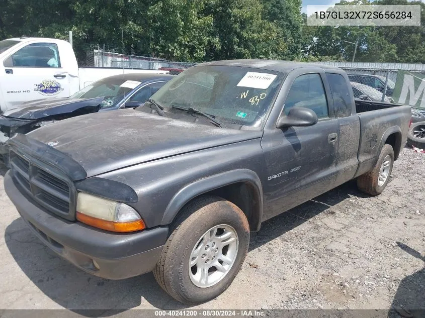 2002 Dodge Dakota Sport VIN: 1B7GL32X72S656284 Lot: 40241200