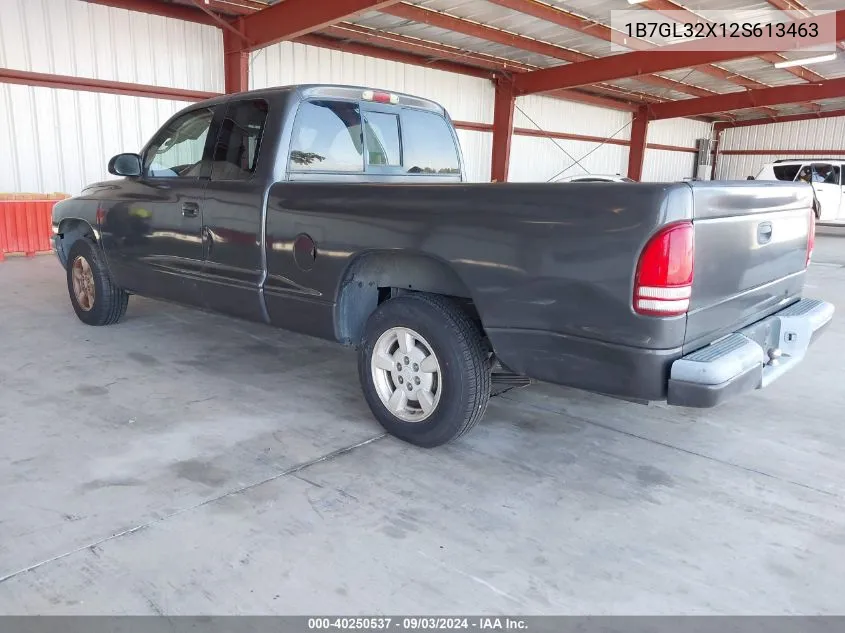 1B7GL32X12S613463 2002 Dodge Dakota Sport