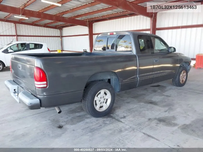 1B7GL32X12S613463 2002 Dodge Dakota Sport