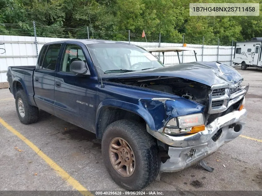 2002 Dodge Dakota Slt VIN: 1B7HG48NX2S711458 Lot: 40295628