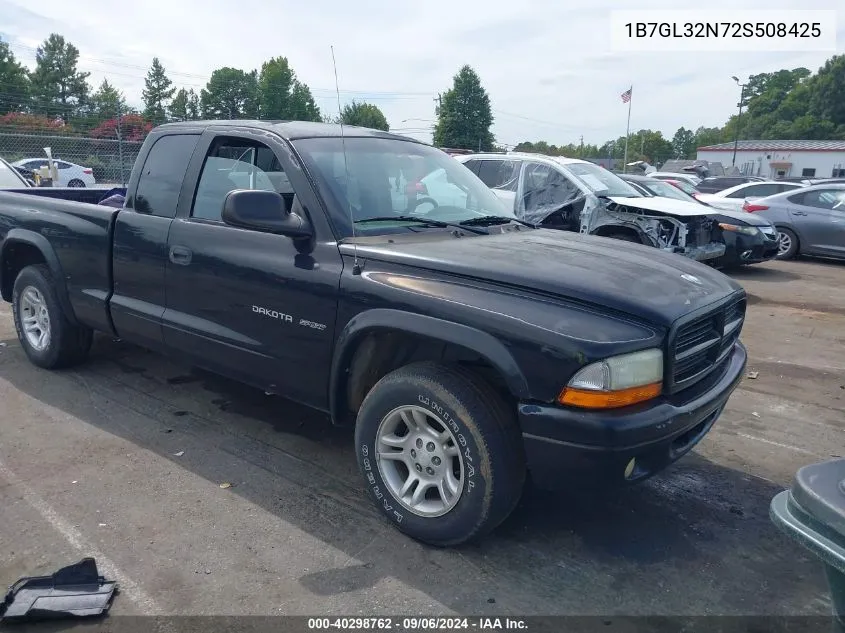 1B7GL32N72S508425 2002 Dodge Dakota Sport