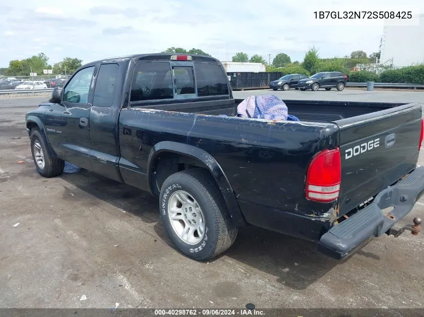 1B7GL32N72S508425 2002 Dodge Dakota Sport