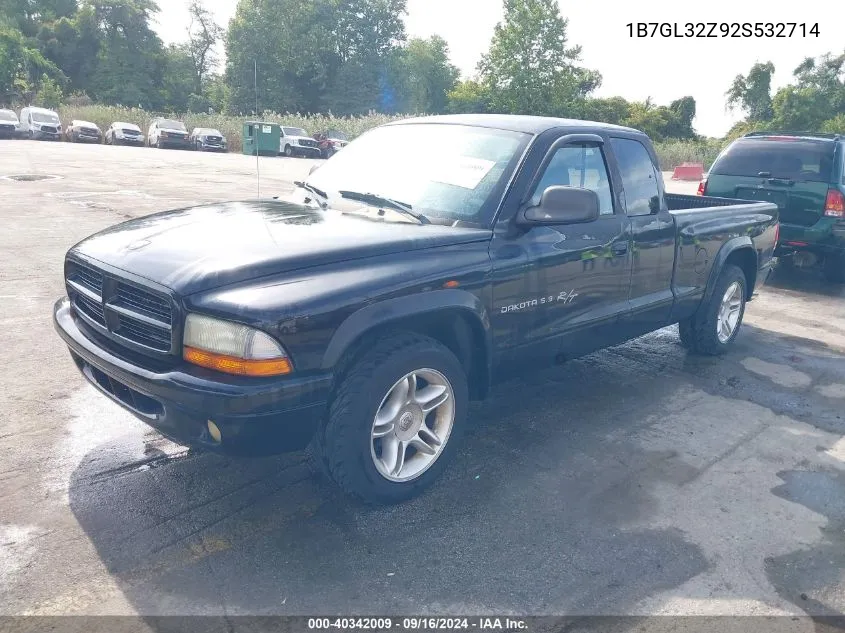 2002 Dodge Dakota Sport VIN: 1B7GL32Z92S532714 Lot: 40342009