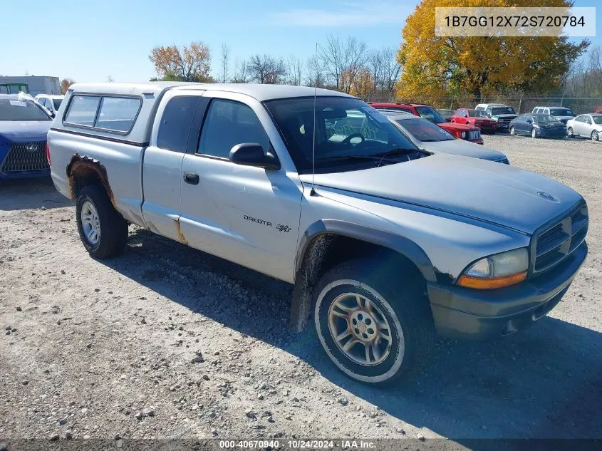 2002 Dodge Dakota Sxt VIN: 1B7GG12X72S720784 Lot: 40670940