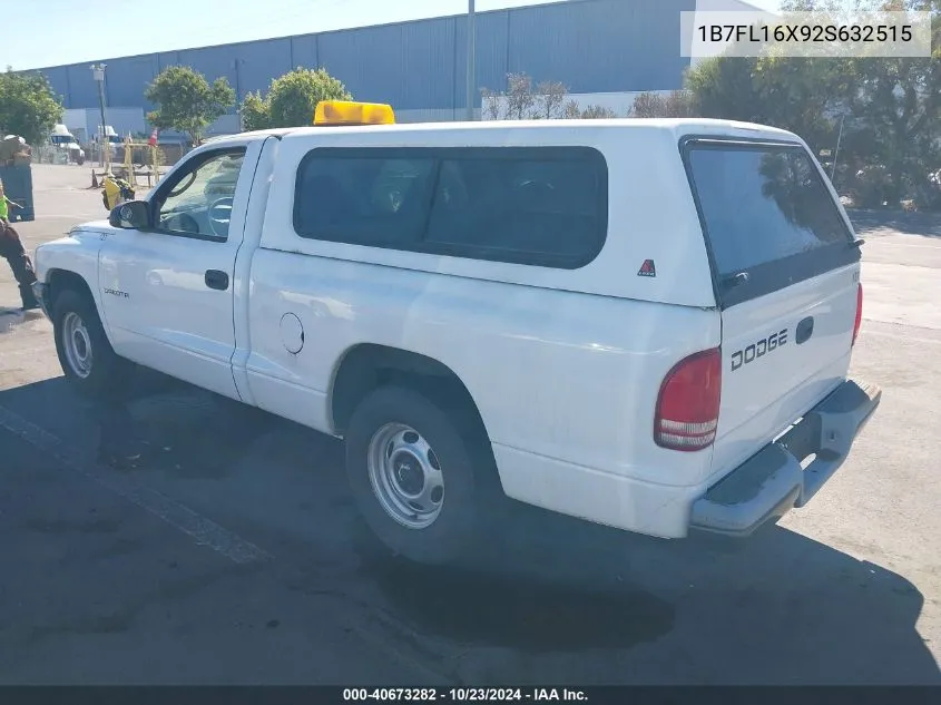 1B7FL16X92S632515 2002 Dodge Dakota