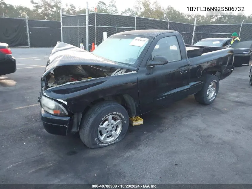 1B7FL36N92S506732 2002 Dodge Dakota Sport