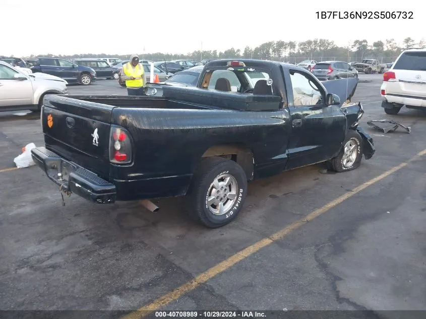 2002 Dodge Dakota Sport VIN: 1B7FL36N92S506732 Lot: 40708989