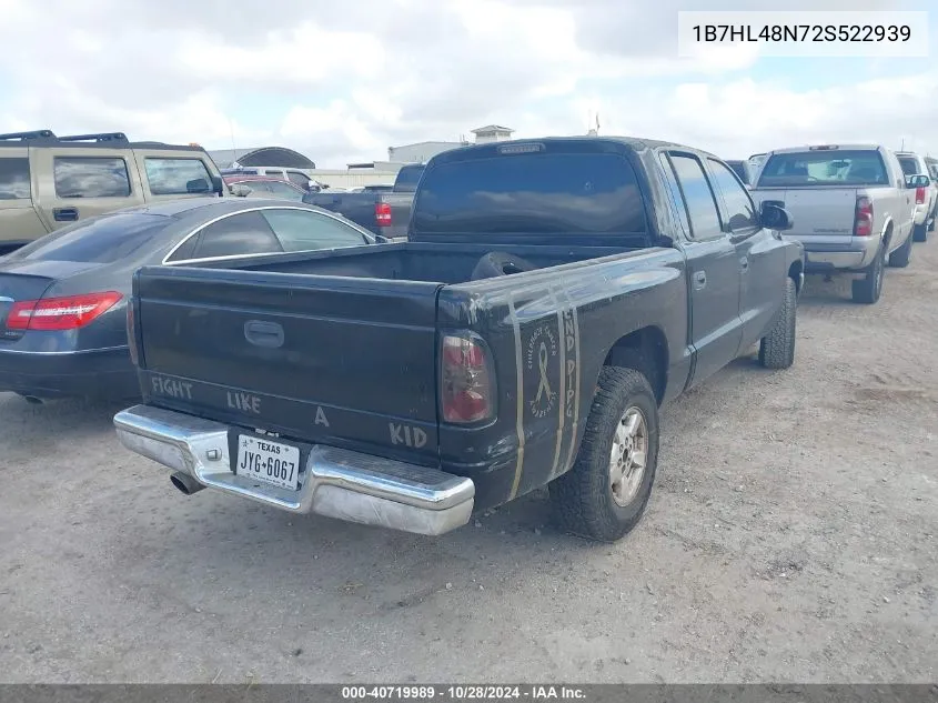 1B7HL48N72S522939 2002 Dodge Dakota Slt