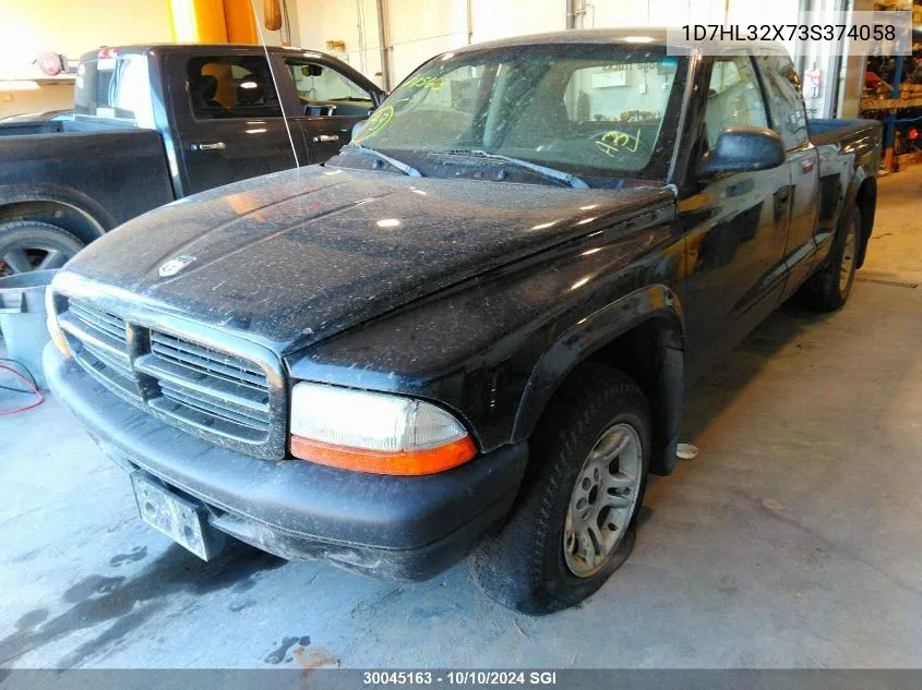 2003 Dodge Dakota Sport VIN: 1D7HL32X73S374058 Lot: 30045163