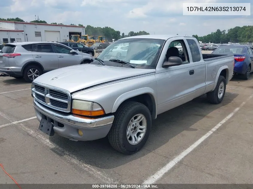 2003 Dodge Dakota Slt VIN: 1D7HL42N63S213074 Lot: 39766205