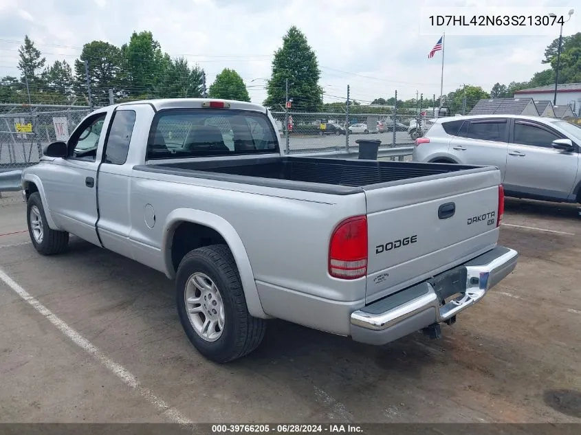 2003 Dodge Dakota Slt VIN: 1D7HL42N63S213074 Lot: 39766205