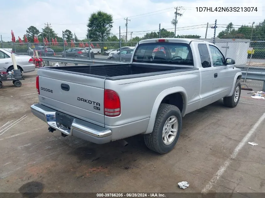 2003 Dodge Dakota Slt VIN: 1D7HL42N63S213074 Lot: 39766205