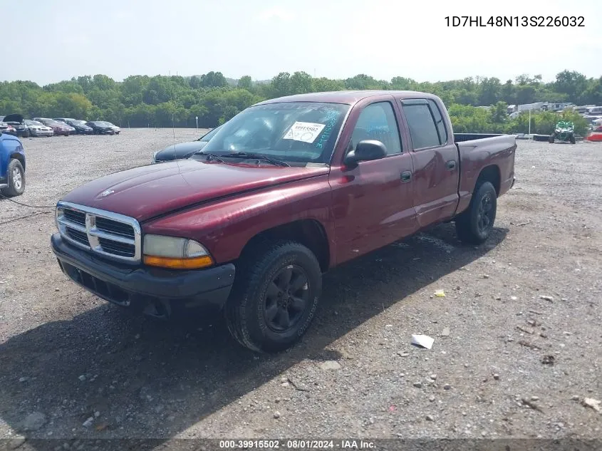 1D7HL48N13S226032 2003 Dodge Dakota Slt