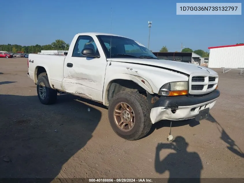 2003 Dodge Dakota Sport VIN: 1D7GG36N73S132797 Lot: 40188856