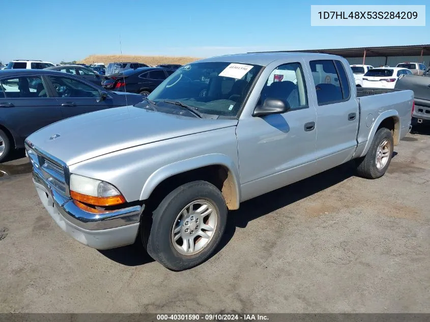 2003 Dodge Dakota Slt VIN: 1D7HL48X53S284209 Lot: 40301590