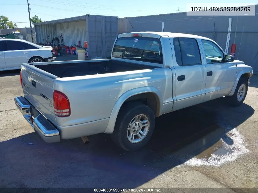 2003 Dodge Dakota Slt VIN: 1D7HL48X53S284209 Lot: 40301590