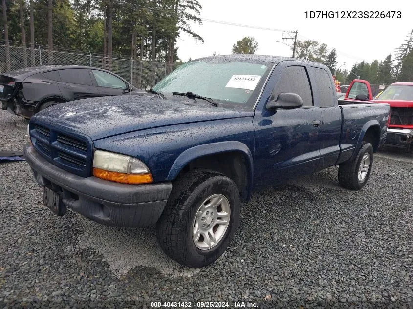 2003 Dodge Dakota VIN: 1D7HG12X23S226473 Lot: 40431432