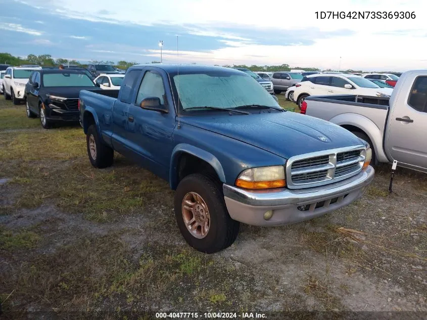 2003 Dodge Dakota Slt VIN: 1D7HG42N73S369306 Lot: 40477715