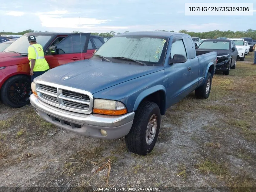 2003 Dodge Dakota Slt VIN: 1D7HG42N73S369306 Lot: 40477715