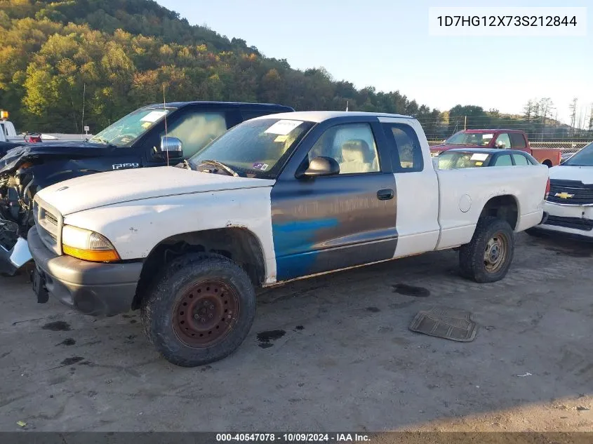 2003 Dodge Dakota Sxt VIN: 1D7HG12X73S212844 Lot: 40547078