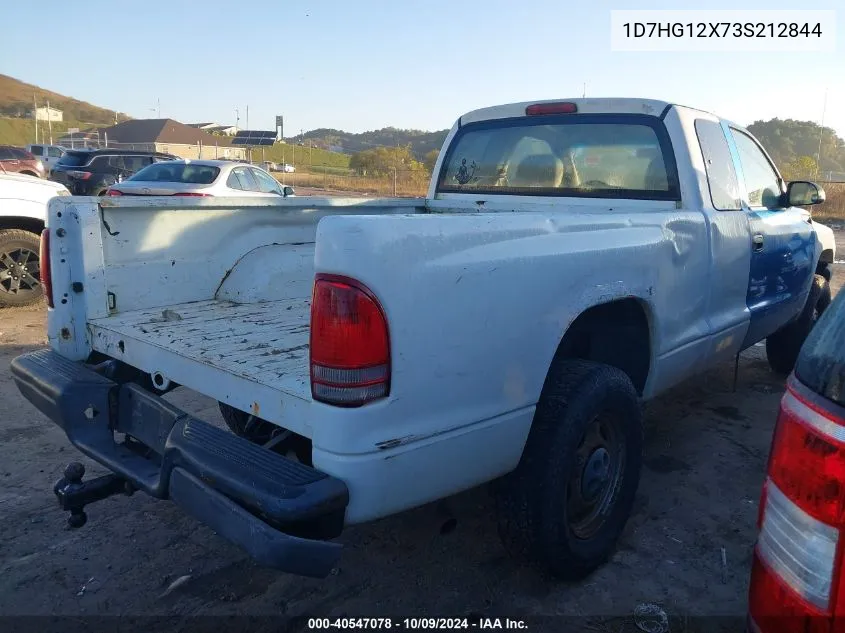 2003 Dodge Dakota Sxt VIN: 1D7HG12X73S212844 Lot: 40547078