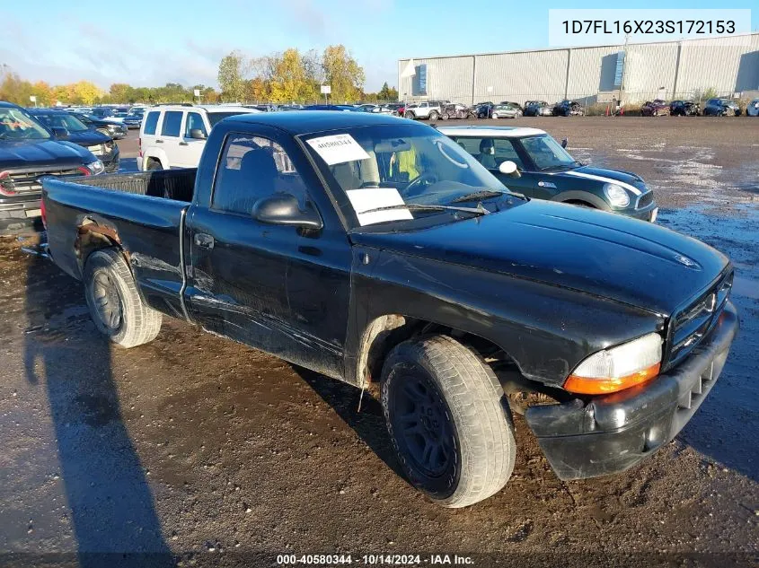 2003 Dodge Dakota Sxt VIN: 1D7FL16X23S172153 Lot: 40580344