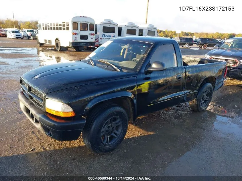 2003 Dodge Dakota Sxt VIN: 1D7FL16X23S172153 Lot: 40580344