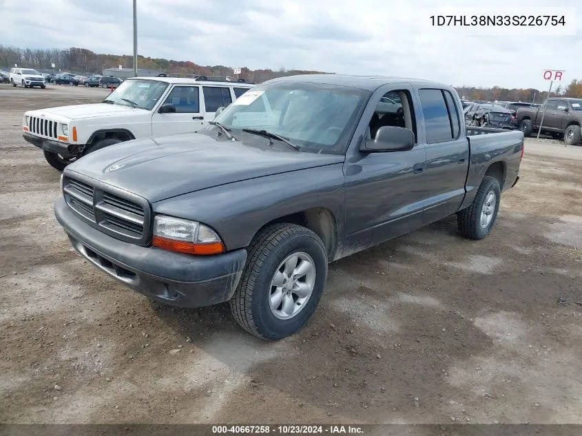 1D7HL38N33S226754 2003 Dodge Dakota Sport/Sxt