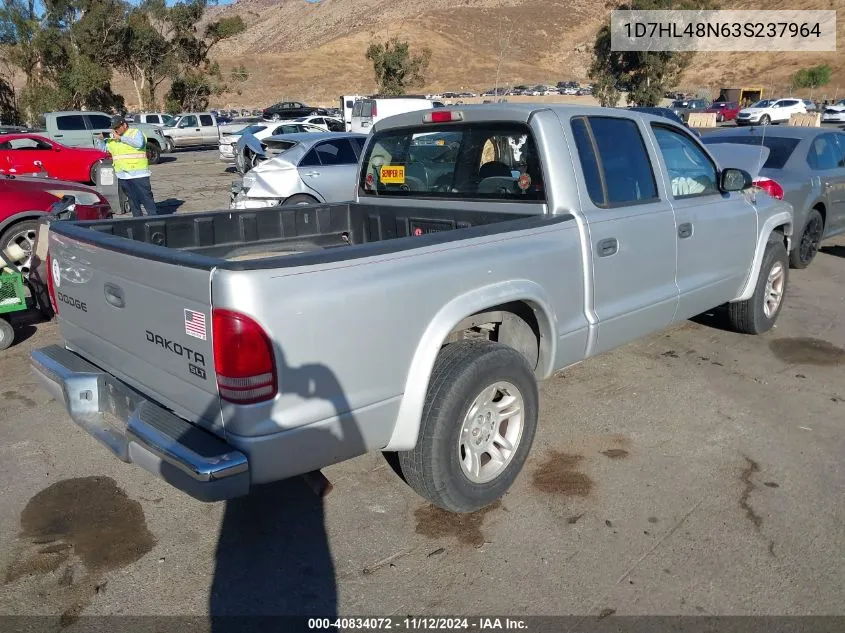 1D7HL48N63S237964 2003 Dodge Dakota Slt