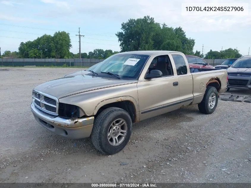 1D7GL42K24S527906 2004 Dodge Dakota Slt