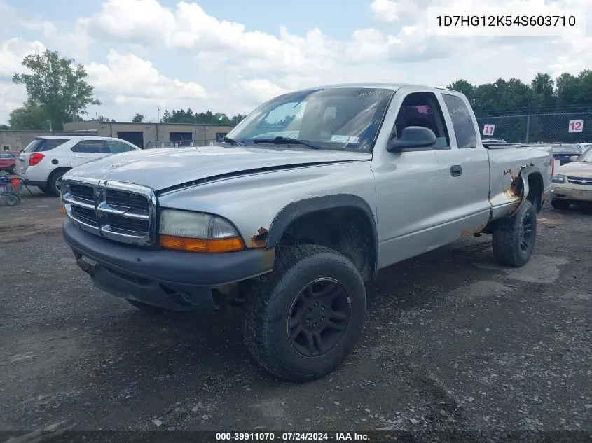 2004 Dodge Dakota VIN: 1D7HG12K54S603710 Lot: 39911070