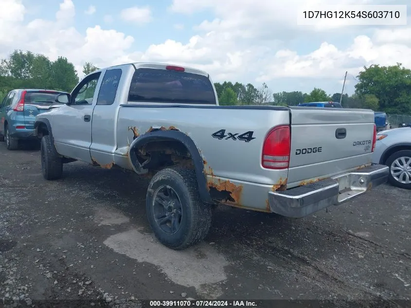 2004 Dodge Dakota VIN: 1D7HG12K54S603710 Lot: 39911070