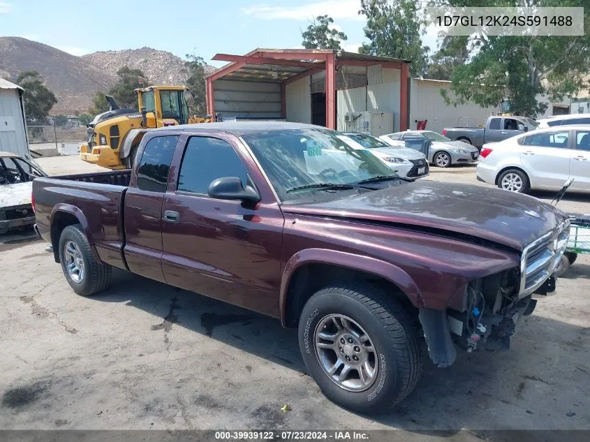 2004 Dodge Dakota VIN: 1D7GL12K24S591488 Lot: 39939122