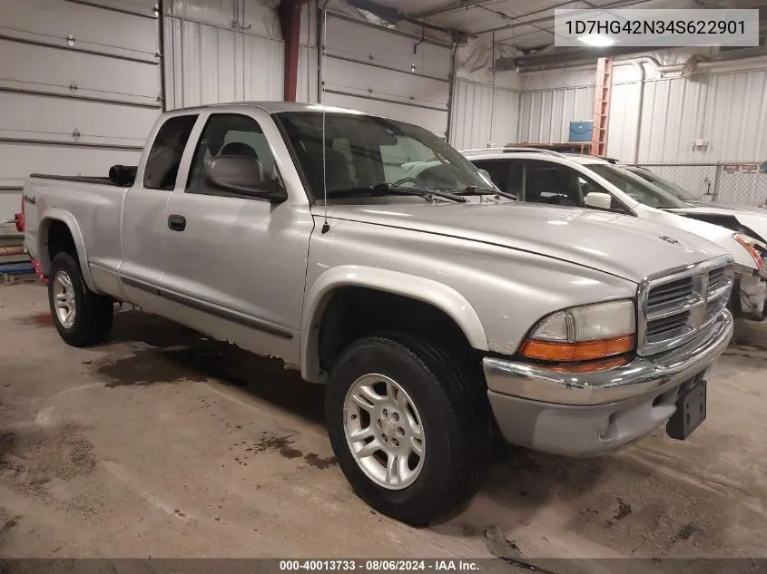 2004 Dodge Dakota Slt VIN: 1D7HG42N34S622901 Lot: 40013733