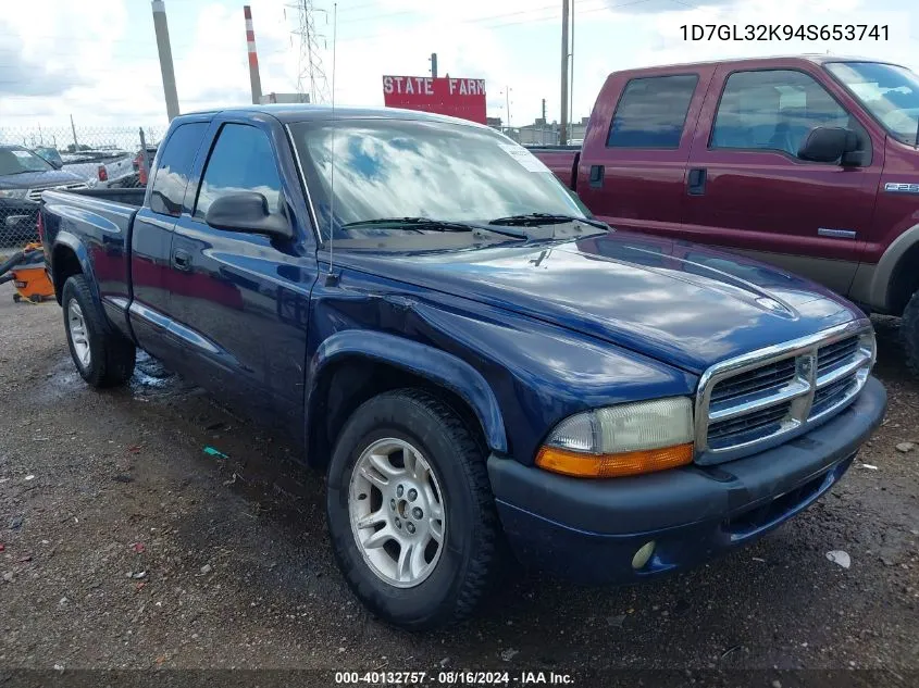 1D7GL32K94S653741 2004 Dodge Dakota Sport