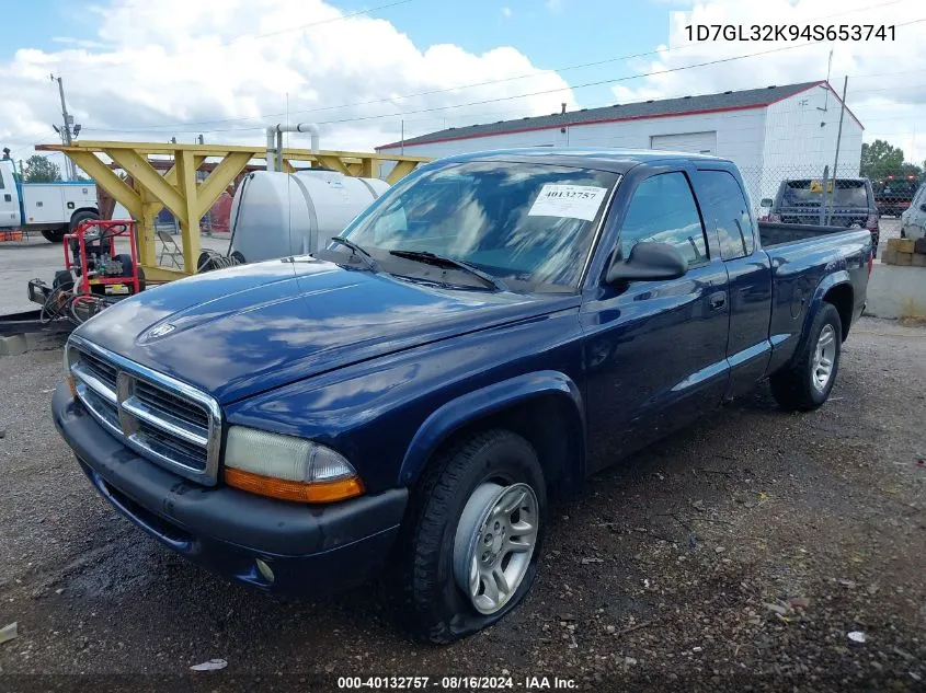 1D7GL32K94S653741 2004 Dodge Dakota Sport