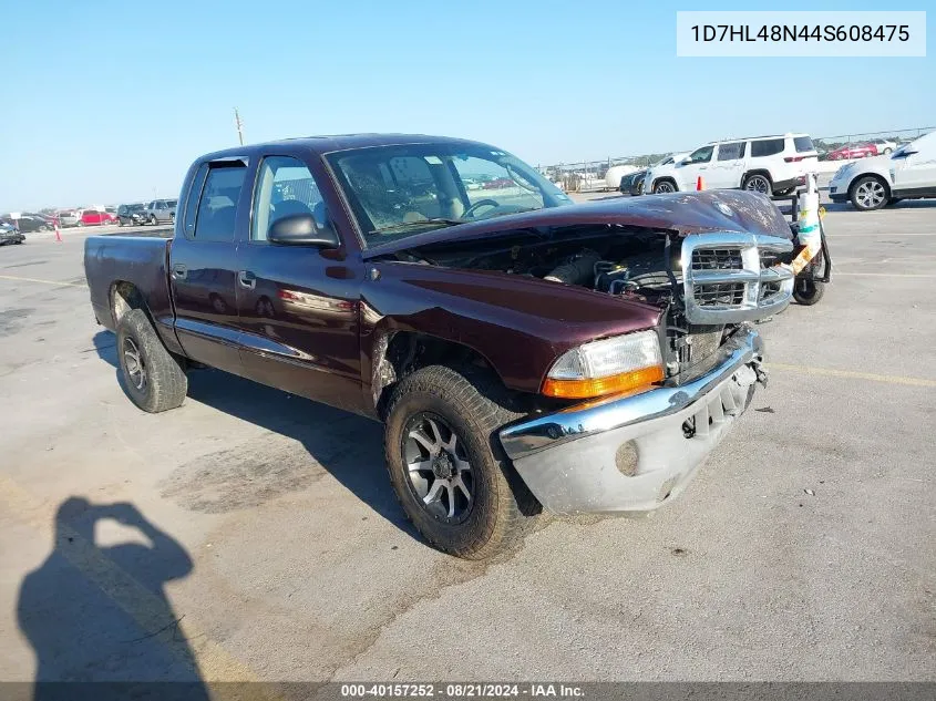 2004 Dodge Dakota Slt VIN: 1D7HL48N44S608475 Lot: 40157252