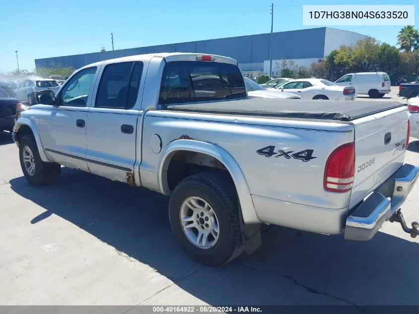 1D7HG38N04S633520 2004 Dodge Dakota Sport/Sxt