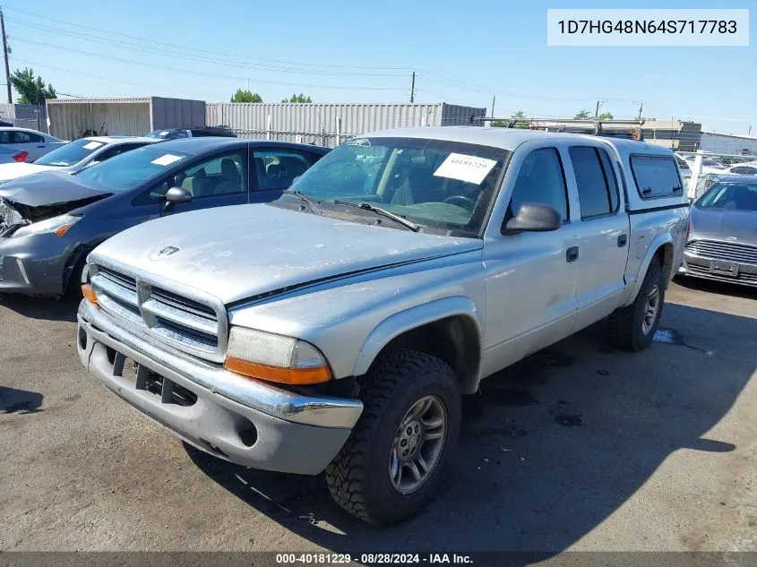 1D7HG48N64S717783 2004 Dodge Dakota Slt