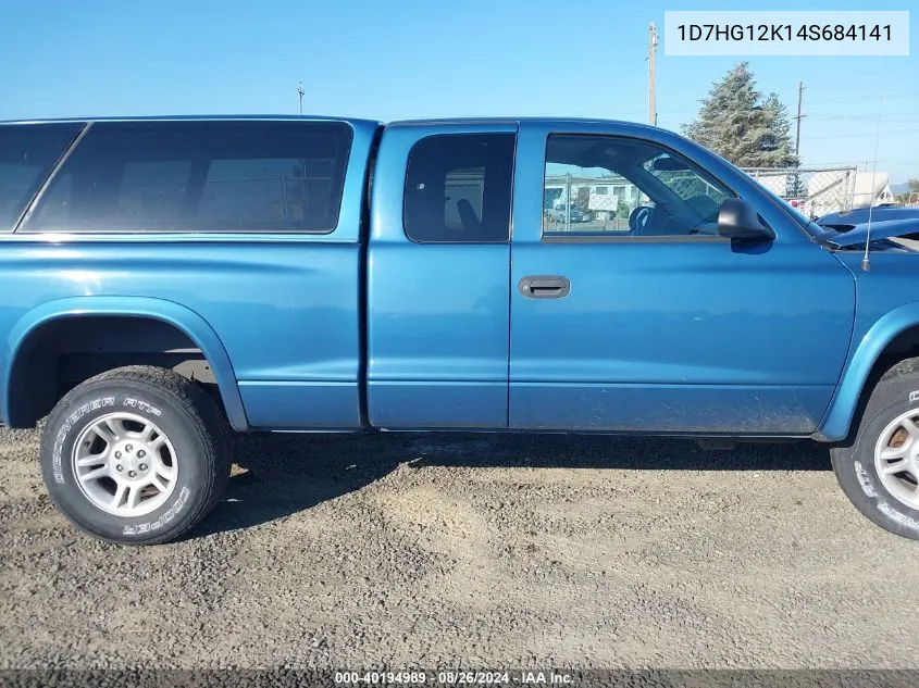 2004 Dodge Dakota VIN: 1D7HG12K14S684141 Lot: 40194989