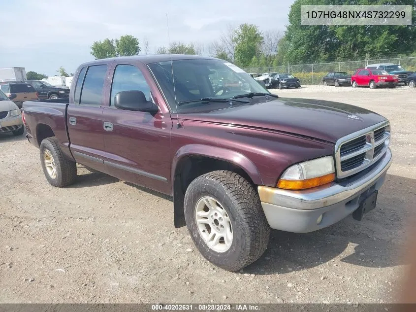 1D7HG48NX4S732299 2004 Dodge Dakota Slt