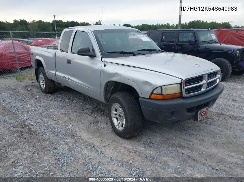 2004 Dodge Dakota VIN: 1D7HG12K54S640983 Lot: 40305929