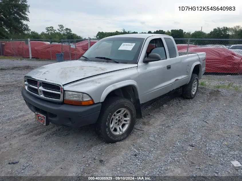 2004 Dodge Dakota VIN: 1D7HG12K54S640983 Lot: 40305929