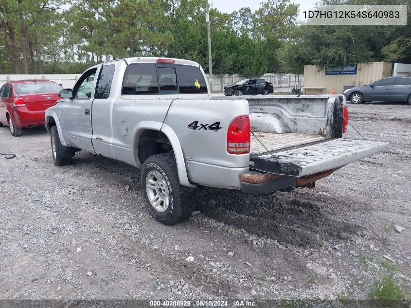 2004 Dodge Dakota VIN: 1D7HG12K54S640983 Lot: 40305929