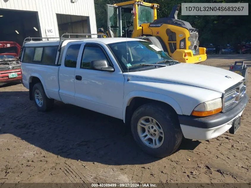 2004 Dodge Dakota Sport VIN: 1D7GL32N04S683267 Lot: 40389499