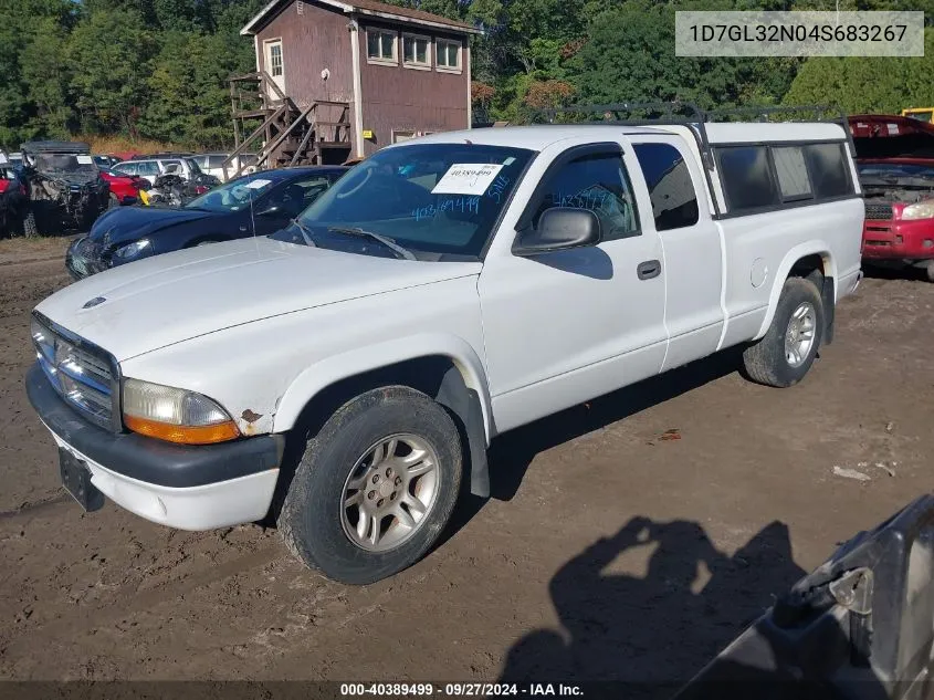 2004 Dodge Dakota Sport VIN: 1D7GL32N04S683267 Lot: 40389499